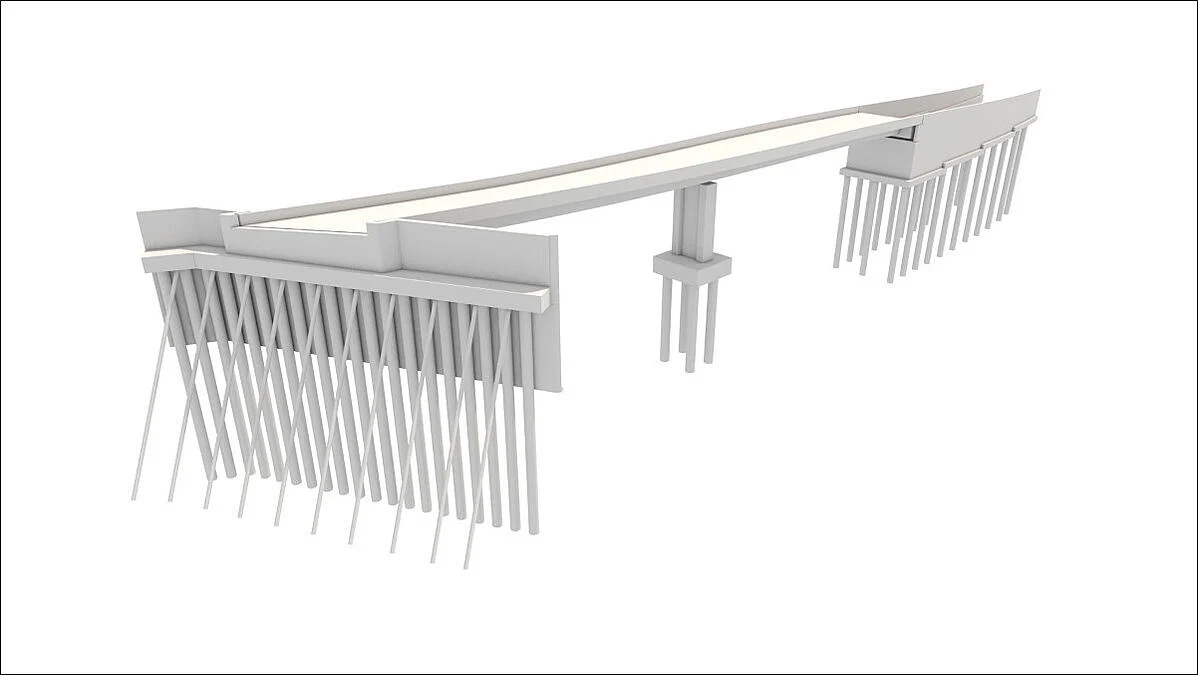 © QUADRANTE; Viaduct C – 3D model in Allplan